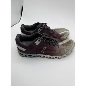 On Cloudflow Running Shoes Womens 10 Burgundy Grey Mesh CloudTec 35.99231